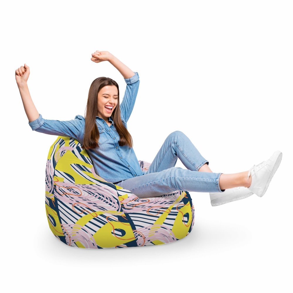 Fotoliu Puf Bean Bag tip Para XL Abstract Spiral – imaginea 3