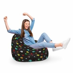 Fotoliu Puf Bean Bag tip Para XL Among Us Black