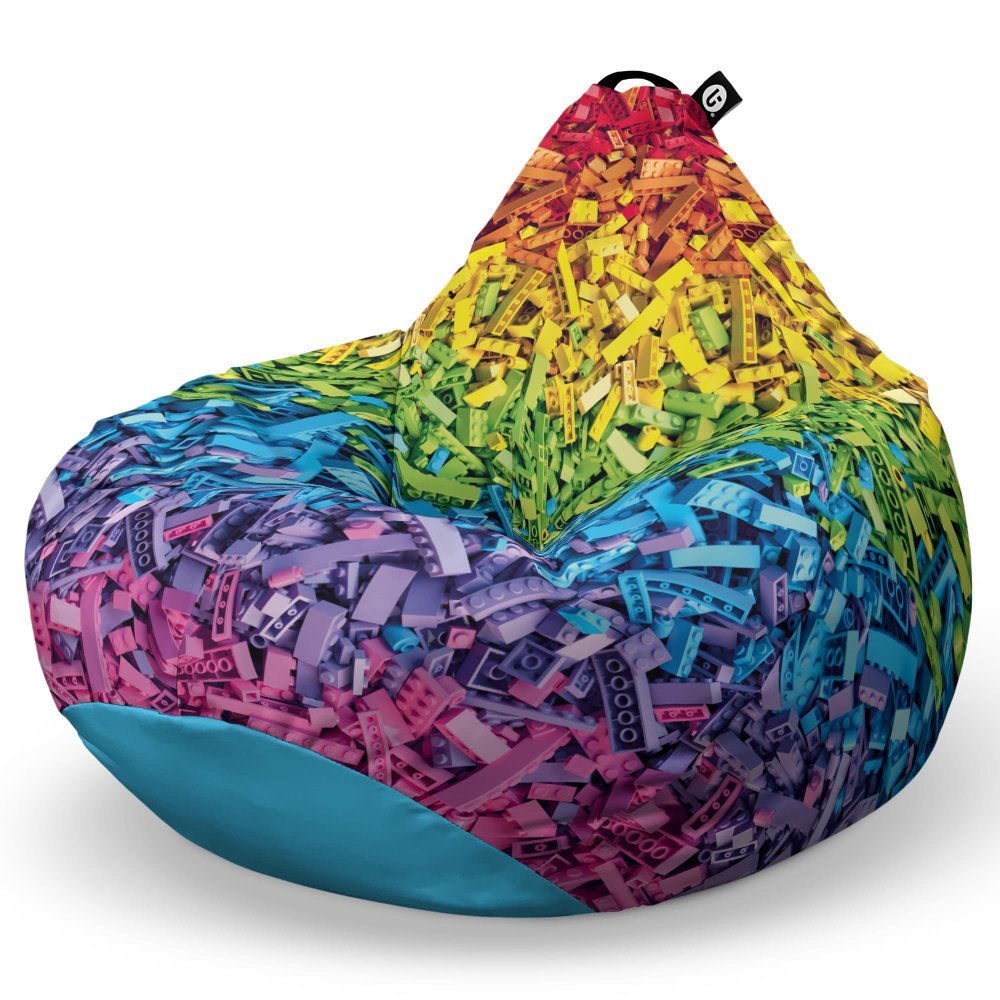 Fotoliu Puf Bean Bag tip Para XL Lego Curcubeu – imaginea 5