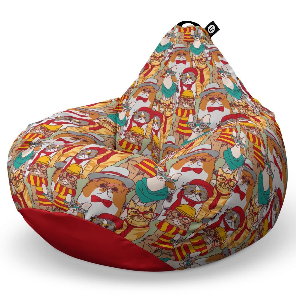 Fotoliu Puf Bean Bag tip Para XL Pisici Hipster – imaginea 5