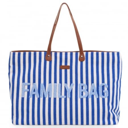 Geanta Childhome Family Bag albastru alb – imaginea 4