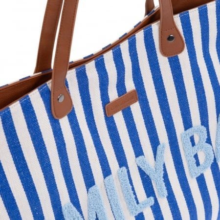 Geanta Childhome Family Bag albastru alb – imaginea 2