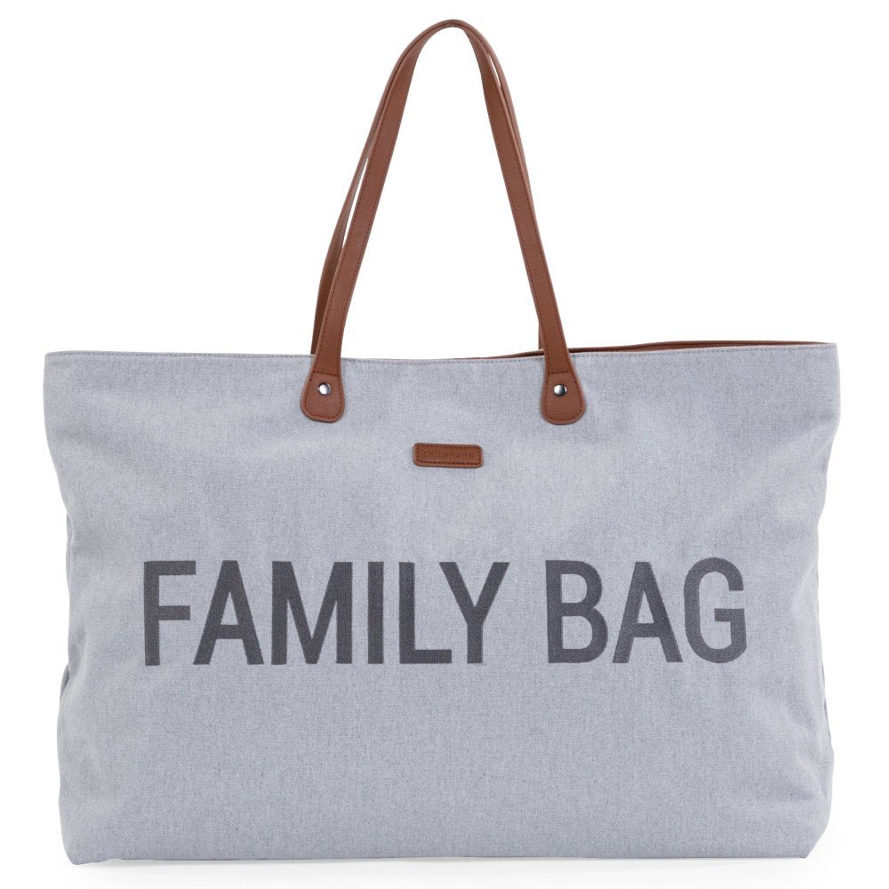 Geanta Childhome Family Bag canvas gri – imaginea 4