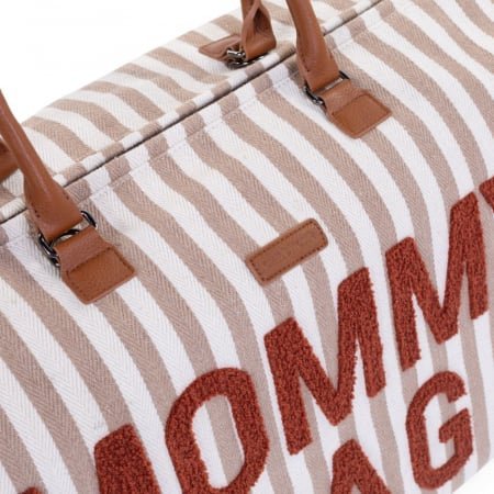 Geanta de infasat Childhome Mommy Bag nude alb – imaginea 4