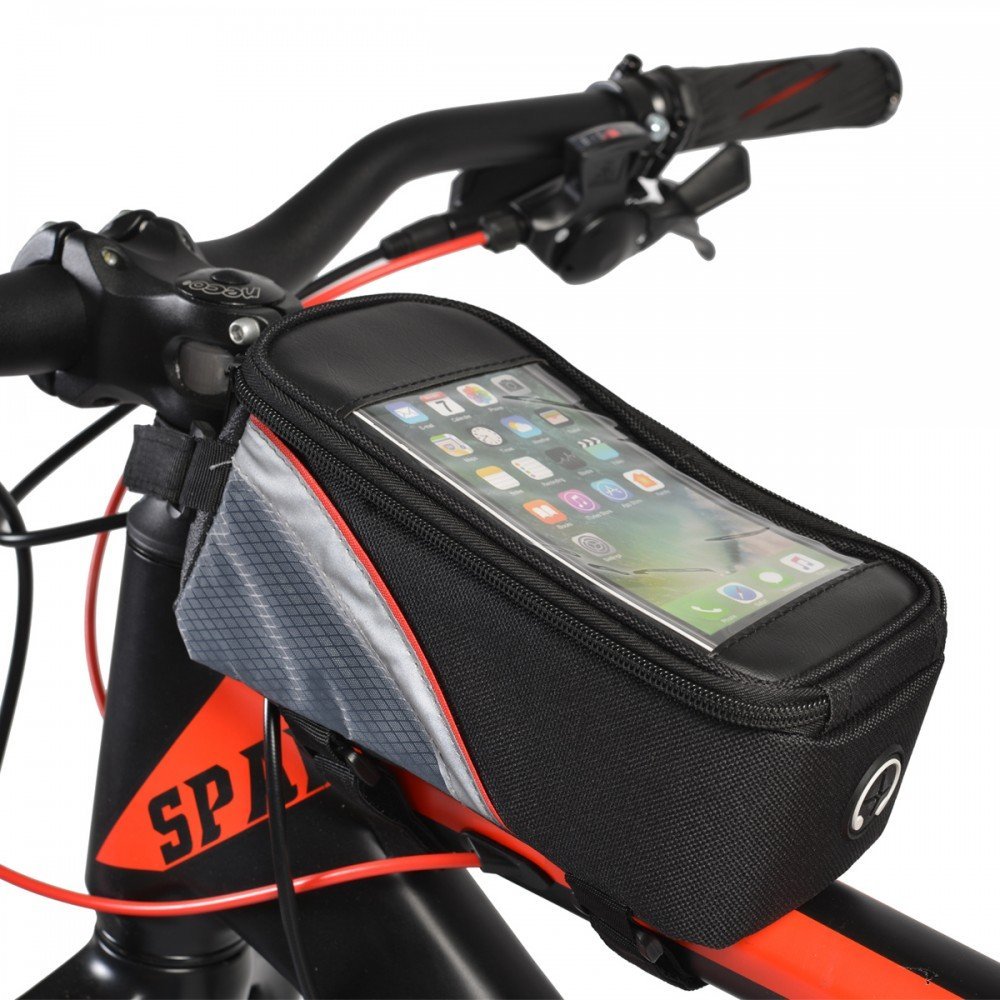Geanta pentru bicicleta cu suport pentru telefon Byox Negru – imaginea 3