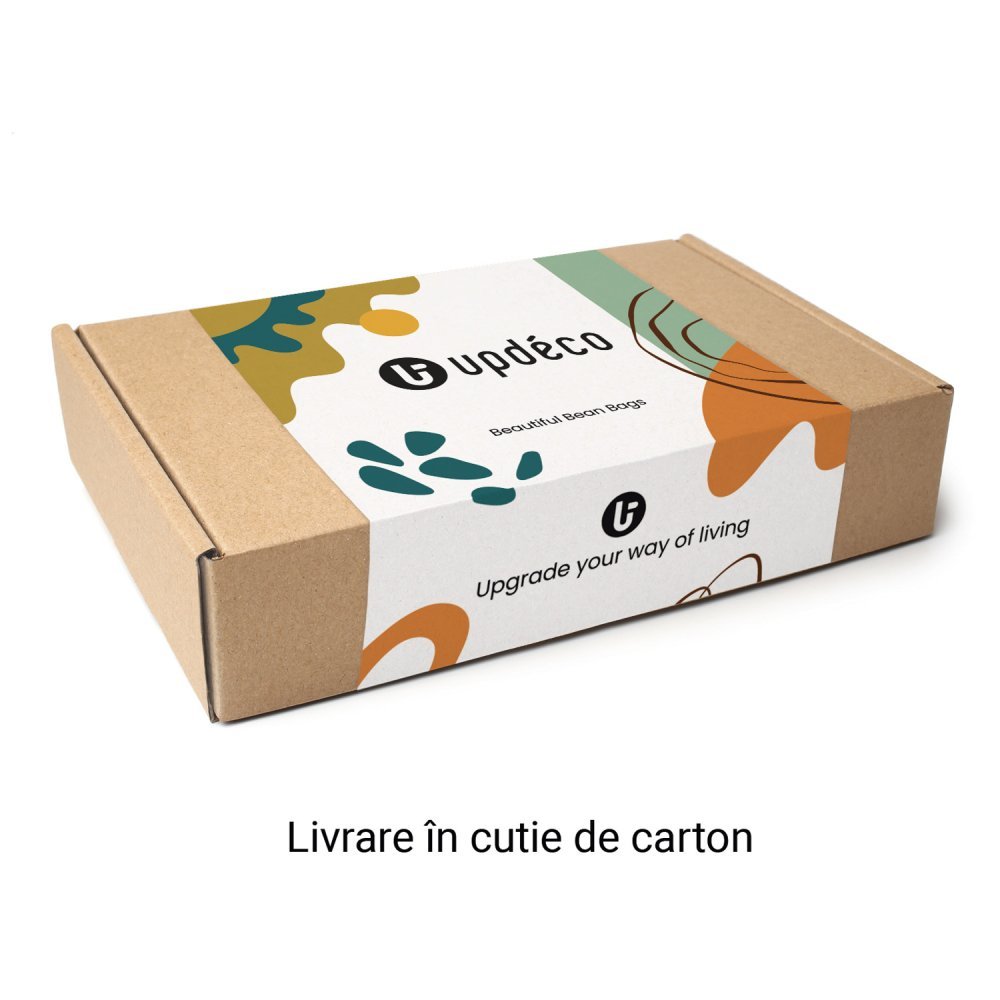 Husa fotoliu Puf Bean Bag tip Para L fara umplutura daisy fundal roz – imaginea 2