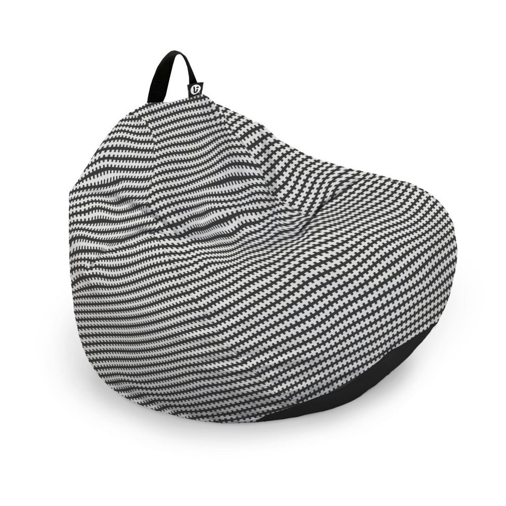 Husa fotoliu Puf Bean Bag tip Para L fara umplutura scandinavian black – imaginea 5