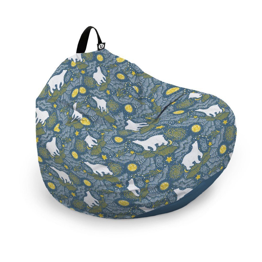 Husa fotoliu Puf Bean Bag tip Para XL fara umplutura ursi polari – imaginea 6