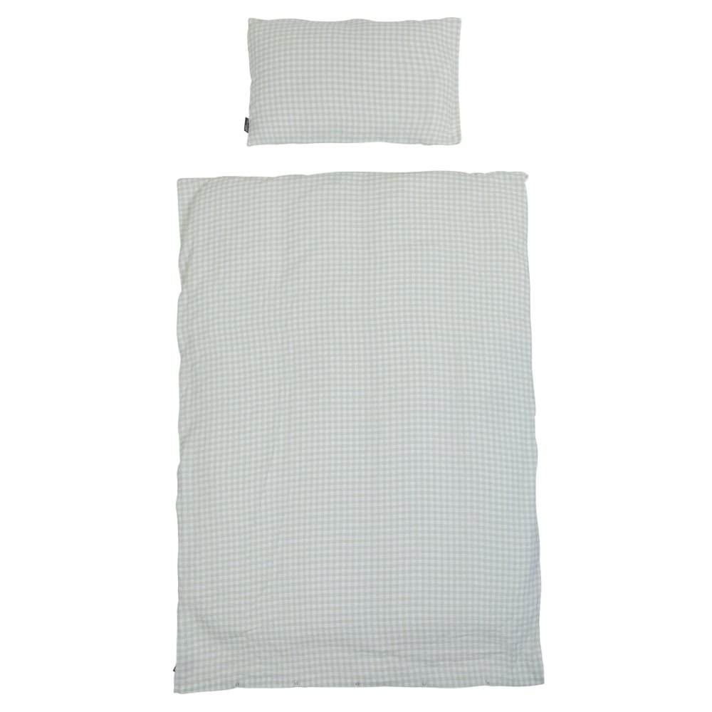 Husa pilota si fata de perna Childhome Jerse 100×140 cm jerse muselina verde – imaginea 3