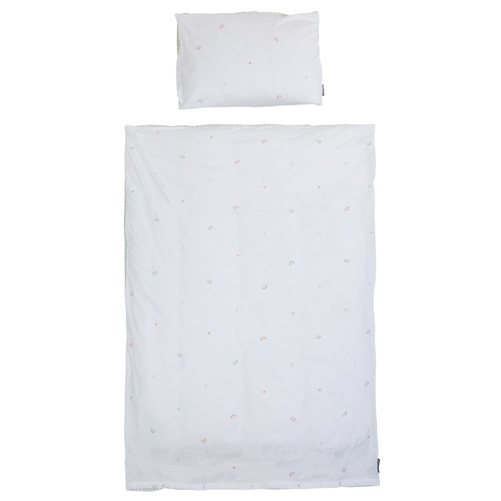 Husa pilota si fata de perna Childhome Jerse 100×140 cm jerse muselina verde