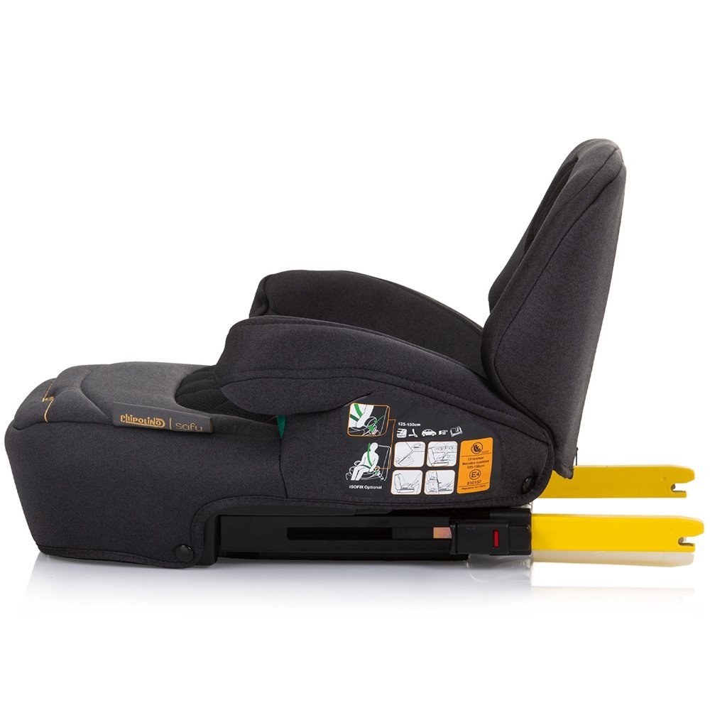 Inaltator auto Chipolino Safy I-Size 125-150 cm obsidian cu sistem isofix – imaginea 2