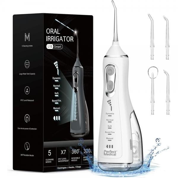 Irigator Oral Profesional PM-41 dus bucal portabil cu acumulator – imaginea 3