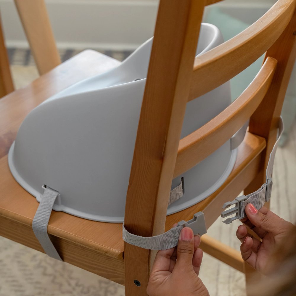 Scaun de masa si booster Ity by Ingenuity My Spot Easy-Clean grey – imaginea 5