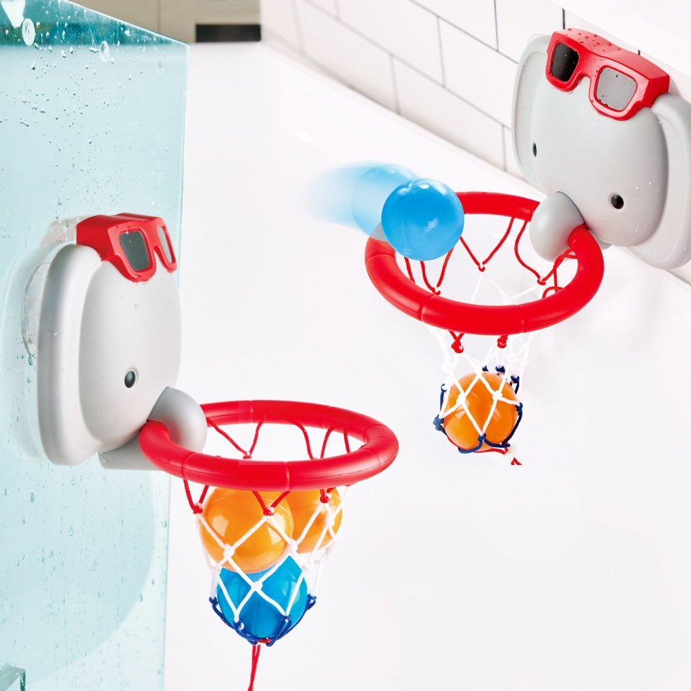 Jucarie de baie Cos de baschet cu elefant – imaginea 3