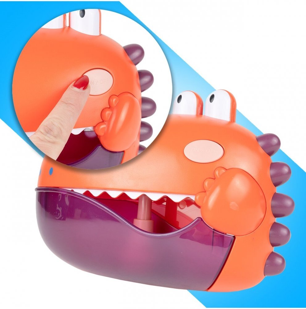 Jucarie de baie pentru facut baloane cu melodii Dino Orange – imaginea 3