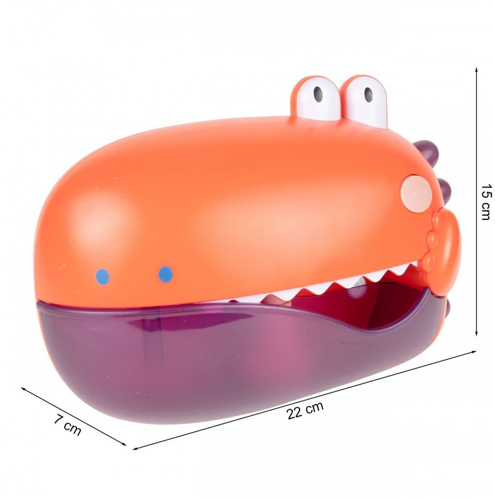 Jucarie de baie pentru facut baloane cu melodii Dino Orange – imaginea 4