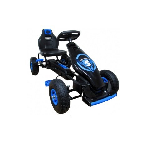 Kart cu pedale R-Sport Gokart cu roti gonflabile G8 albastru