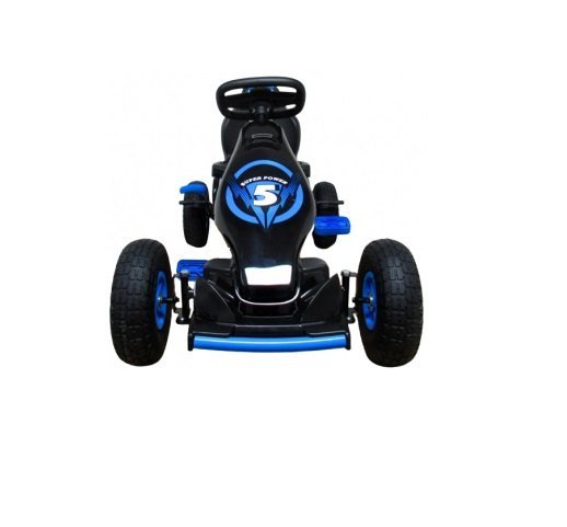 Kart cu pedale R-Sport Gokart cu roti gonflabile G8 albastru – imaginea 3