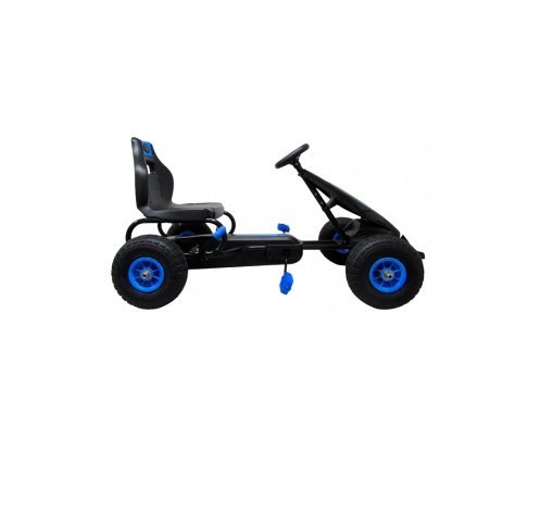 Kart cu pedale R-Sport Gokart cu roti gonflabile G8 albastru – imaginea 4