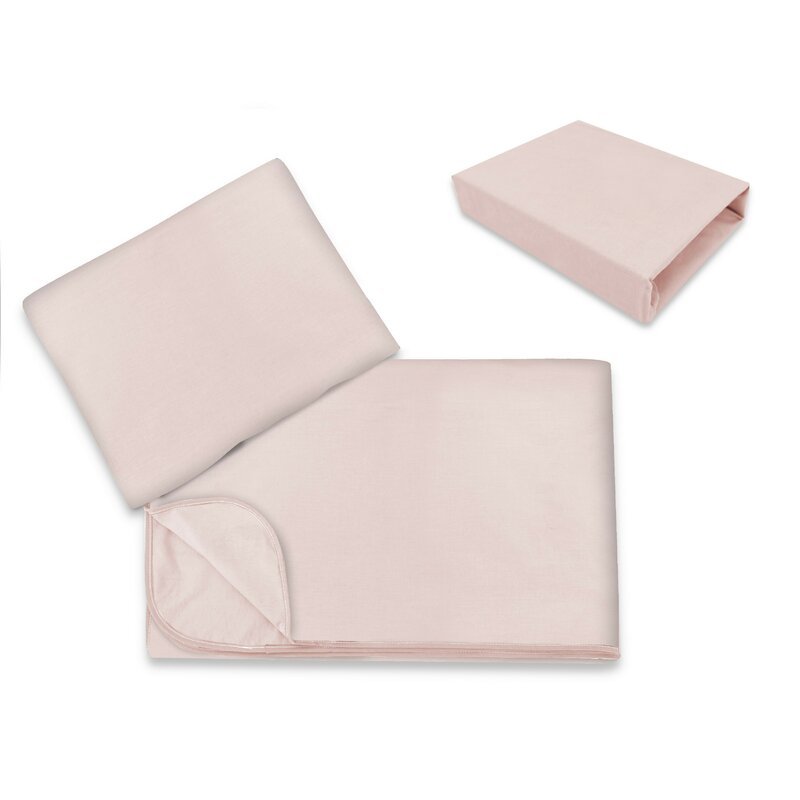 Lenjerie patut cu 3 piese MimiNu 120×60 cm din bumbac colectia Royal powder