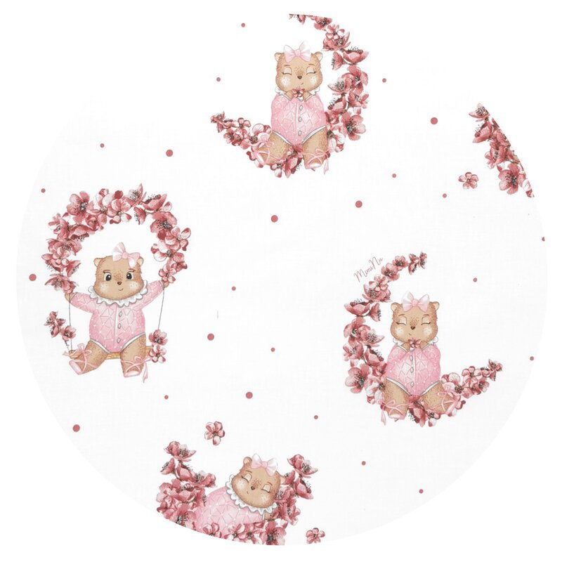 Lenjerie patut cu 3 piese MimiNu 120×60 cm din bumbac Betty