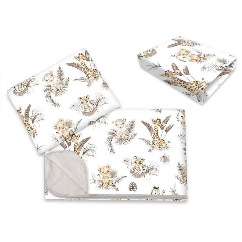 Lenjerie patut cu 3 piese MimiNu 120×60 cm din bumbac Savanna – imaginea 2