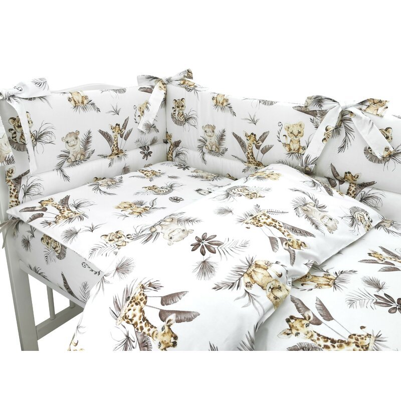 Lenjerie patut cu 3 piese MimiNu 120×60 cm din bumbac Savanna – imaginea 3