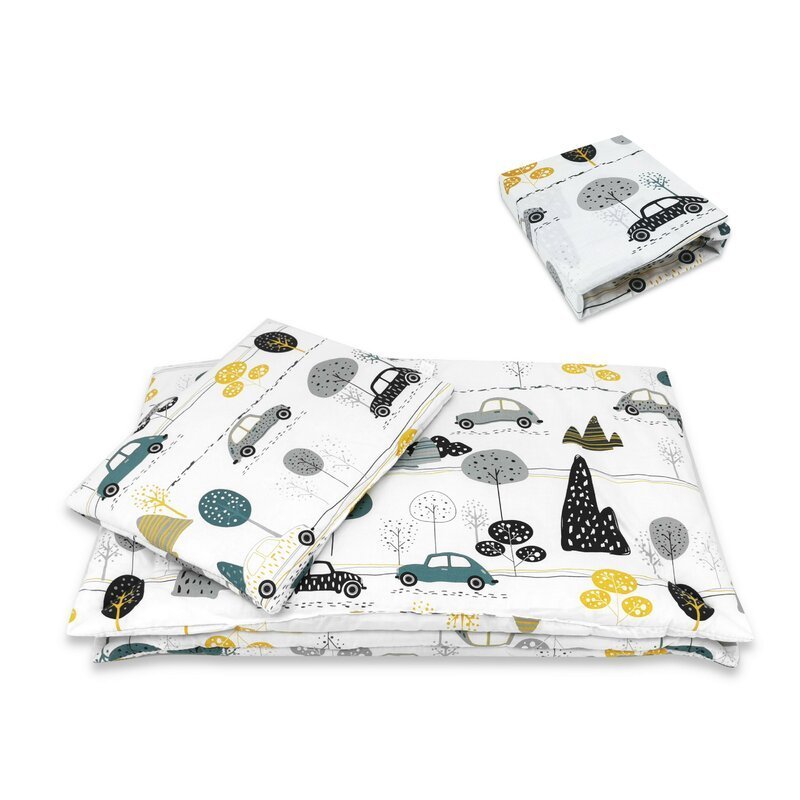 Lenjerie patut cu 5 piese MimiNu 120×60 cm din bumbac Childrens Journey – imaginea 2