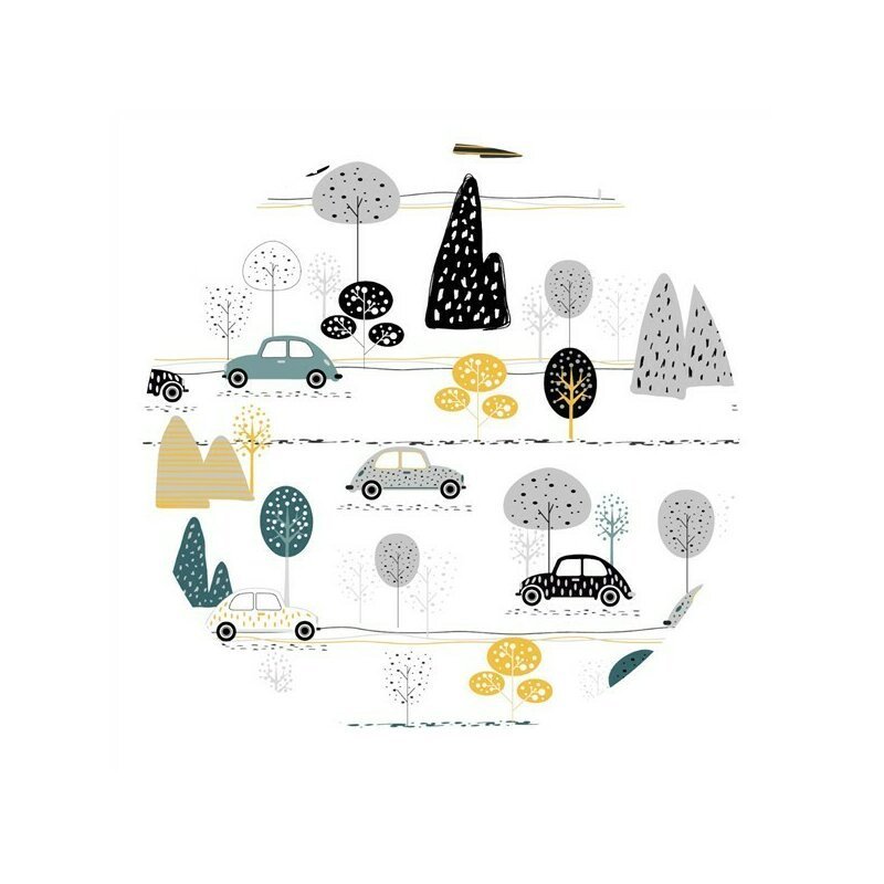 Lenjerie patut cu 5 piese MimiNu 120×60 cm din bumbac Childrens Journey – imaginea 5