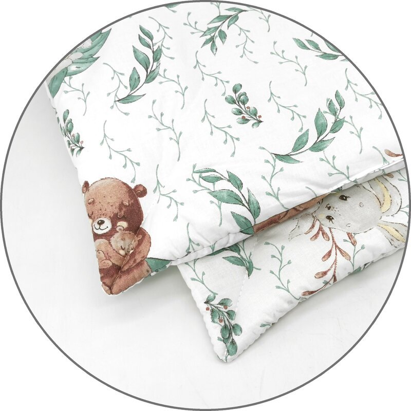 Lenjerie patut cu 5 piese MimiNu 120×60 cm din bumbac Lulu Natural – imaginea 3