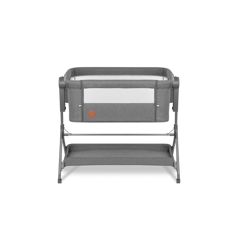 Patut co-sleeper Lionelo Leonie Plus Gri pliabil, cu sistem de leganare, setare unghiulara, reglabil in 6 pozitii pe inaltime, conform cu standardele europeane de securitate EN1130 si EN16890 – imaginea 5
