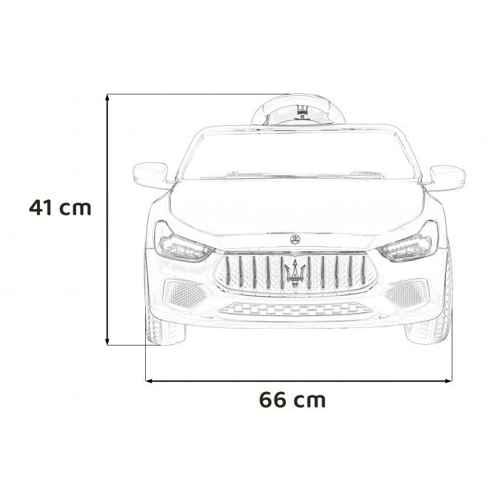 Masinuta electrica pentru copii Maserati Ghibli rosu 60W cu telecomanda, pornire lenta, lumini, suspensii, panou audio, scaun piele si roti din spuma Eva – imaginea 4