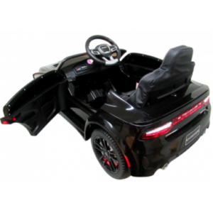 Masinuta electrica pentru copii SRT R-Sport Dodge 1-5 ani negru 90W cu telecomanda, roti EVA, pornire lenta, scaun piele, Mp3 si Usb, 107x68x53 cm