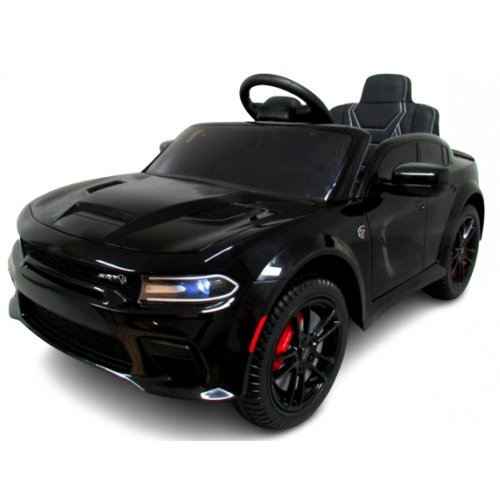Masinuta electrica pentru copii SRT R-Sport Dodge 1-5 ani negru 90W cu telecomanda, roti EVA, pornire lenta, scaun piele, Mp3 si Usb, 107x68x53 cm – imaginea 5