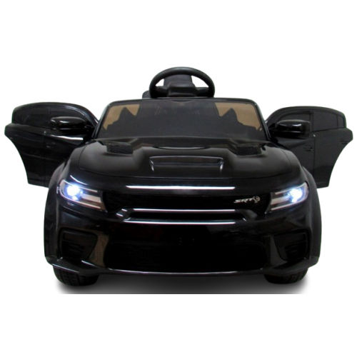 Masinuta electrica pentru copii SRT R-Sport Dodge 1-5 ani negru 90W cu telecomanda, roti EVA, pornire lenta, scaun piele, Mp3 si Usb, 107x68x53 cm – imaginea 4