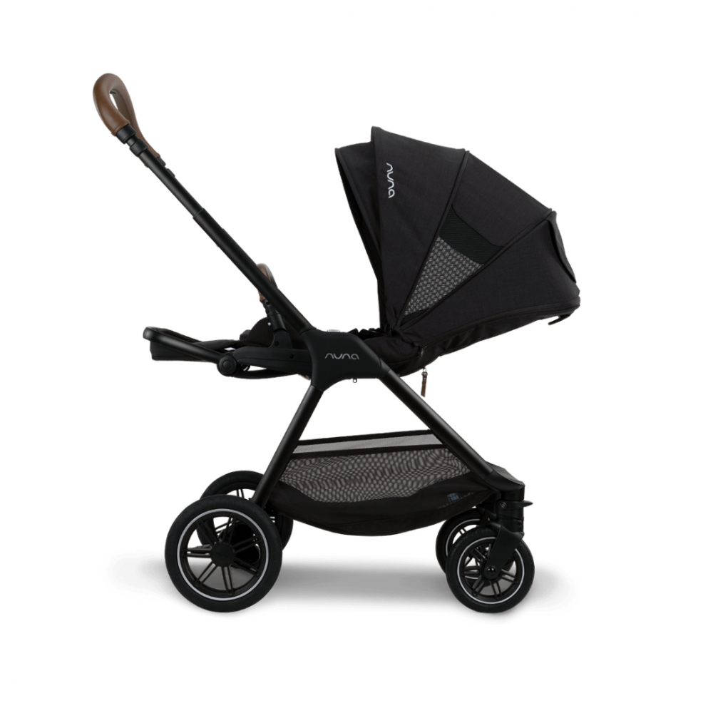 Set carucior compact Nuna TRIV next Caviar si Landou LYTL Caviar – imaginea 5