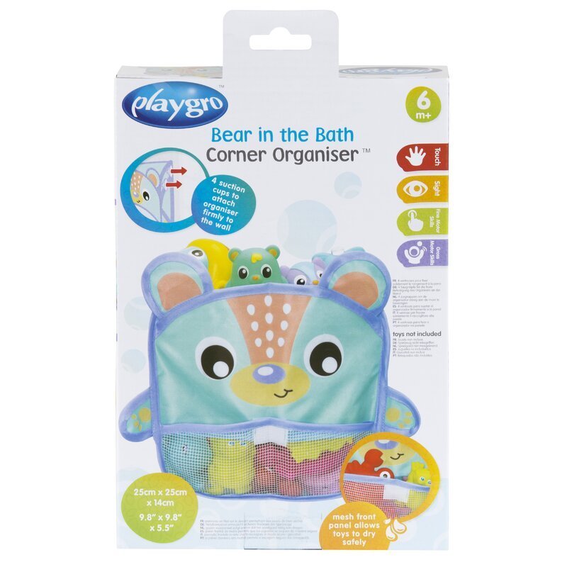 Organizator de baie Playgro pentru jucarii cu ventuze 6 luni+ Bear Multicolor – imaginea 2