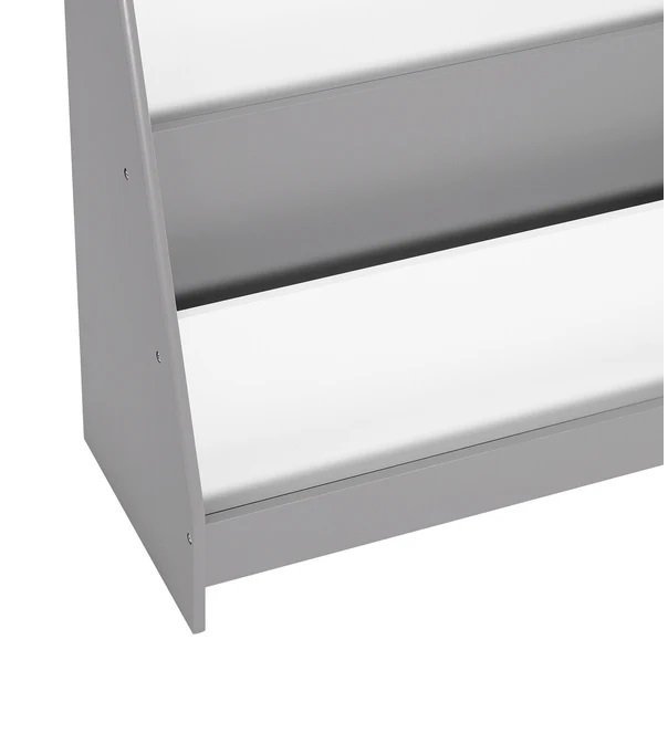 Organizator din lemn pentru copii Ginger Home AlbGri cu 4 rafturi pentru carti si reviste,61x30x70 cm – imaginea 3