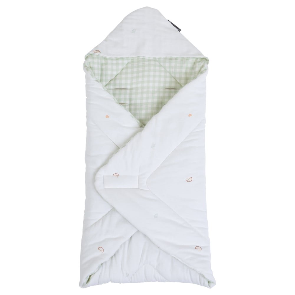 Paturica de infasat Childhome 75×75 cm jerse tetra verde – imaginea 6