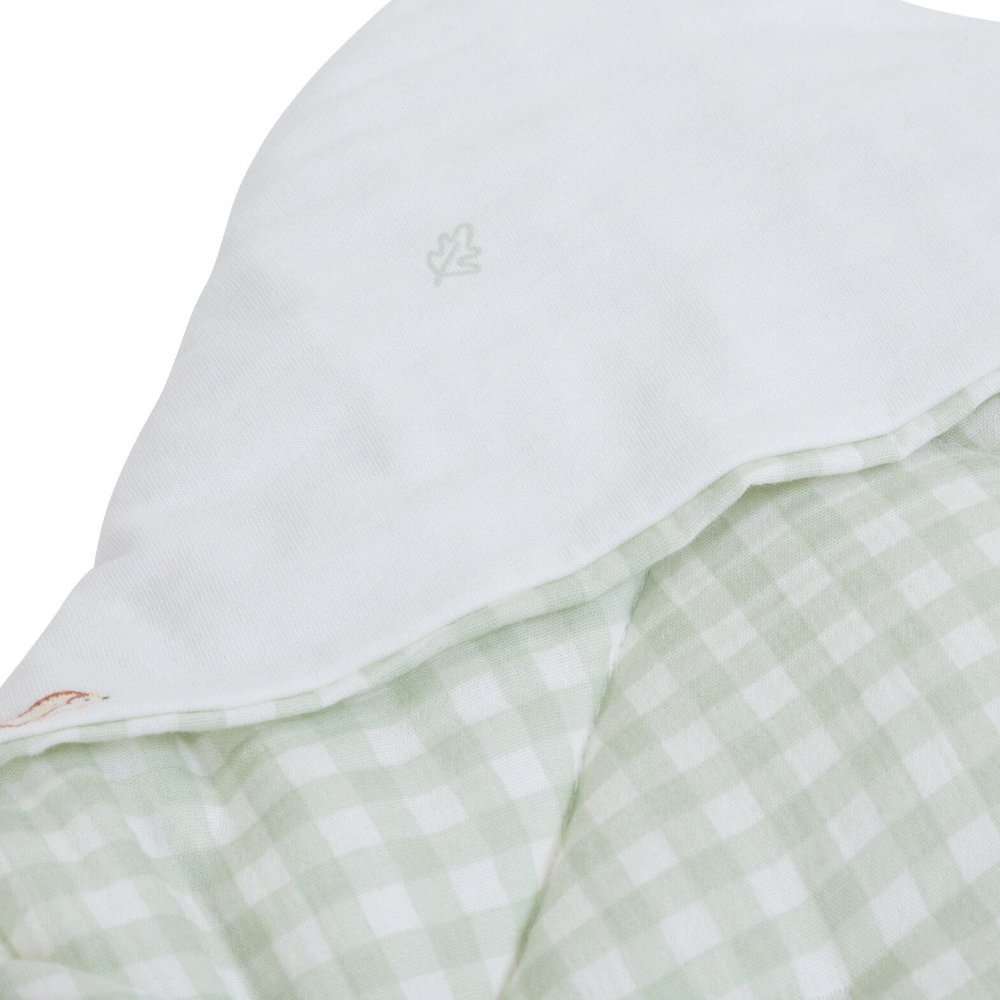 Paturica de infasat Childhome 75×75 cm jerse tetra verde – imaginea 3