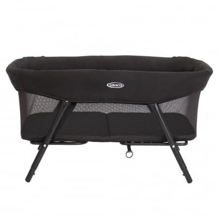 Patut Graco Side by Side 2 in 1 Night Sky pliabil, cu saltea matlasata inclusa, cos depozitare, geanta de transport