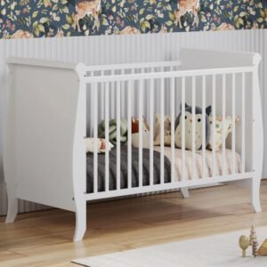 Patut din lemn 120x60 cm Nichiduta Misha Standard Alb
