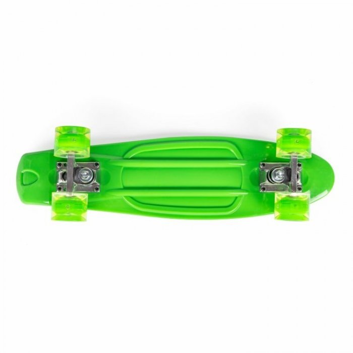 Penny board pentru copii cu lumini led verde – imaginea 5
