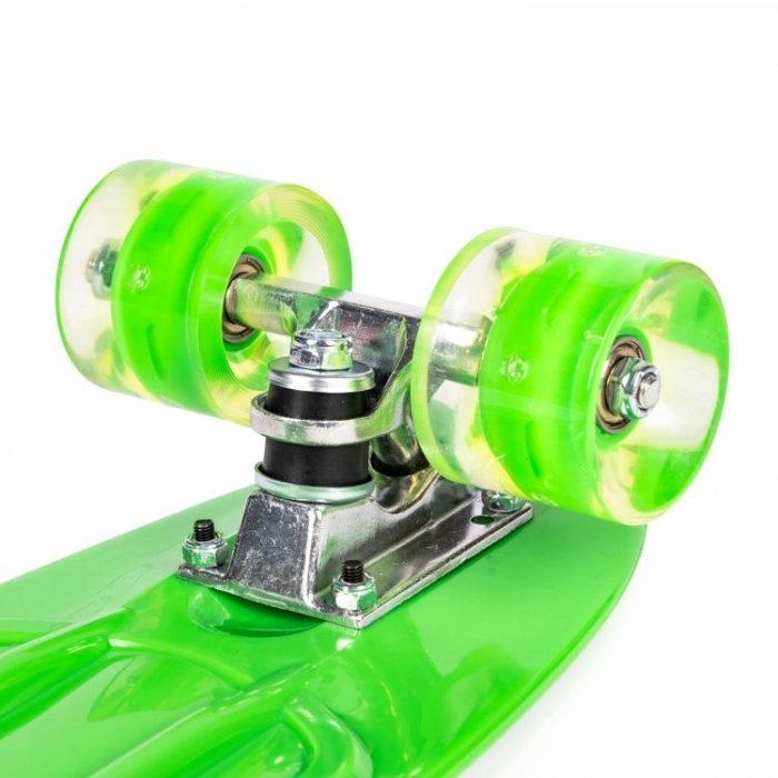 Penny board pentru copii cu lumini led verde – imaginea 7
