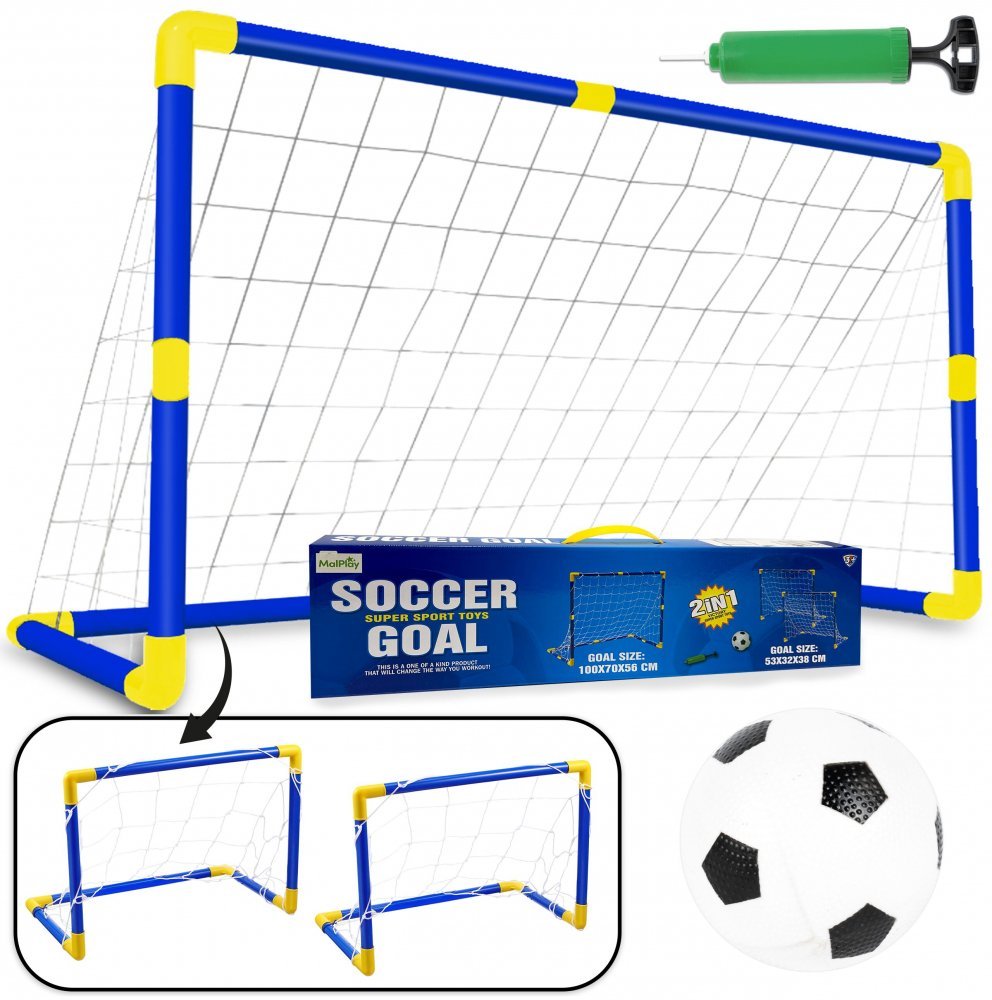 Poarta de fotbal cu minge si pompa Soccer Goal