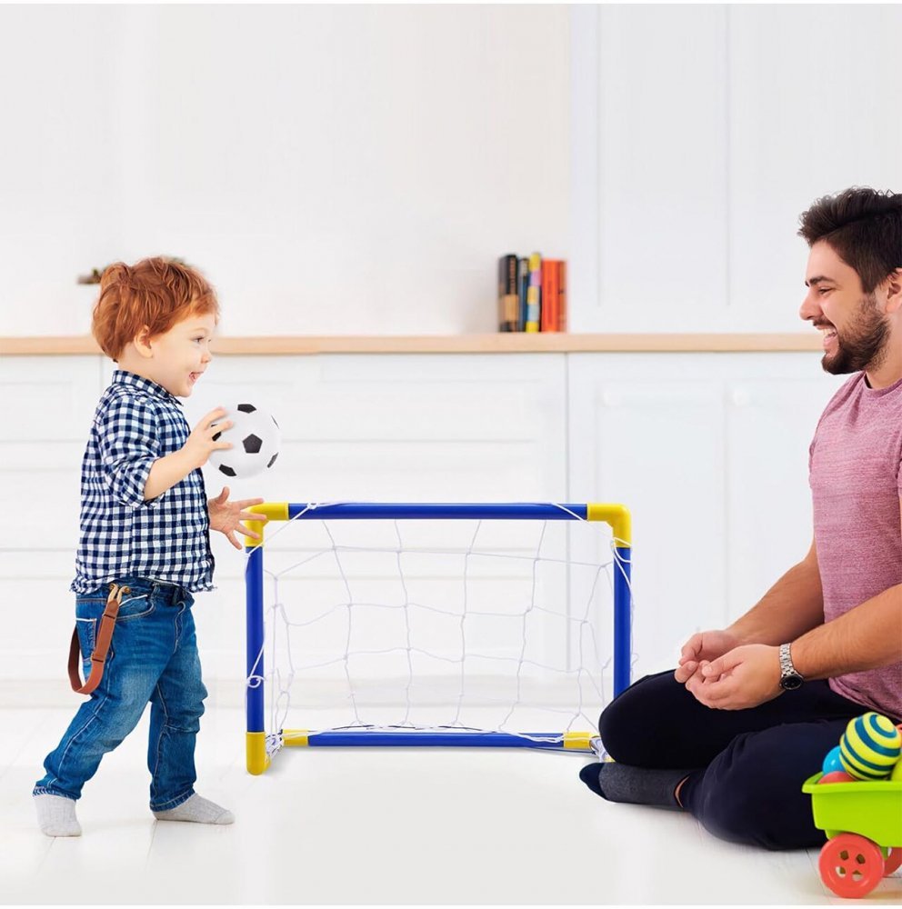 Poarta de fotbal cu minge si pompa Soccer Goal – imaginea 2