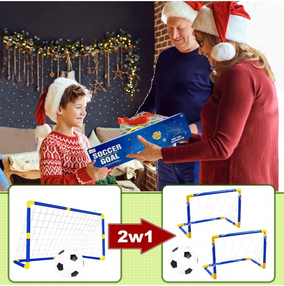 Poarta de fotbal cu minge si pompa Soccer Goal – imaginea 3