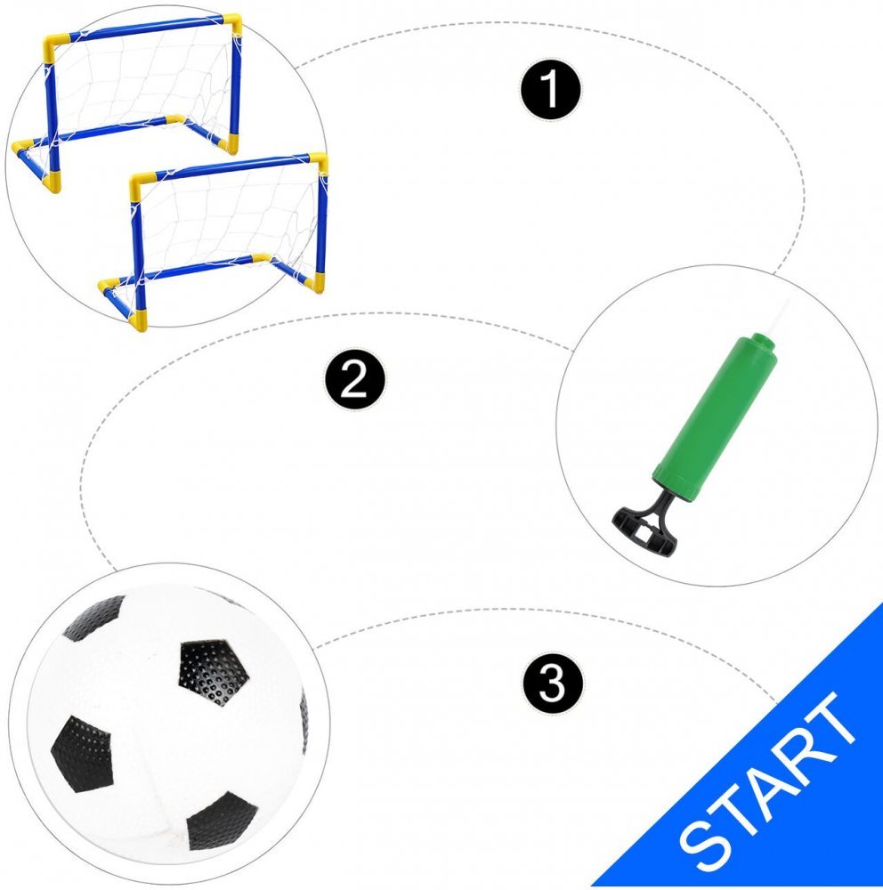 Poarta de fotbal cu minge si pompa Soccer Goal – imaginea 5