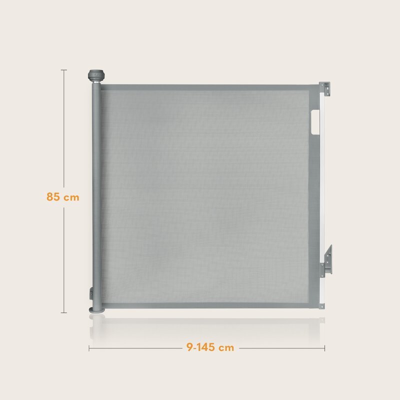 Poarta de siguranta Lionelo Thea 80×140 cm gri
