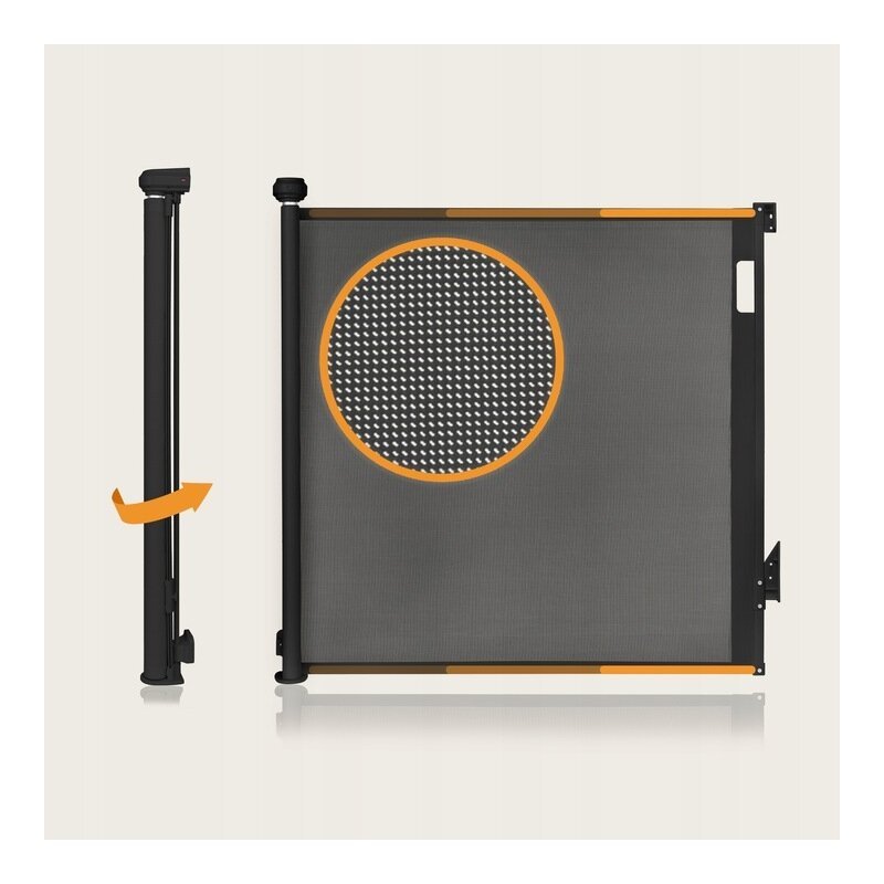 Poarta de siguranta Lionelo Thea 80×140 cm negru